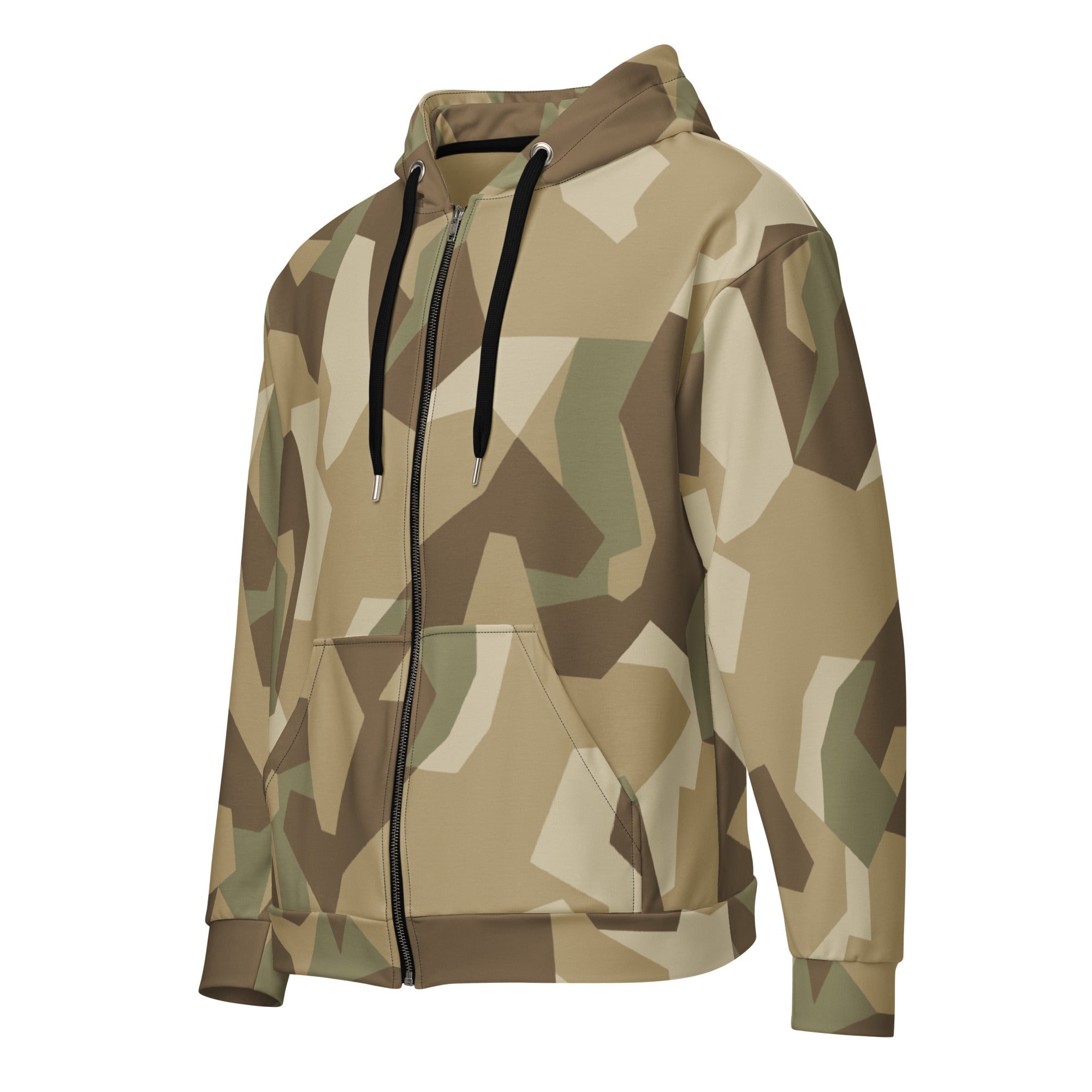 CAMO HQ - Nordic Leaf Pile Desert CAMO Unisex Zip Hoodie
