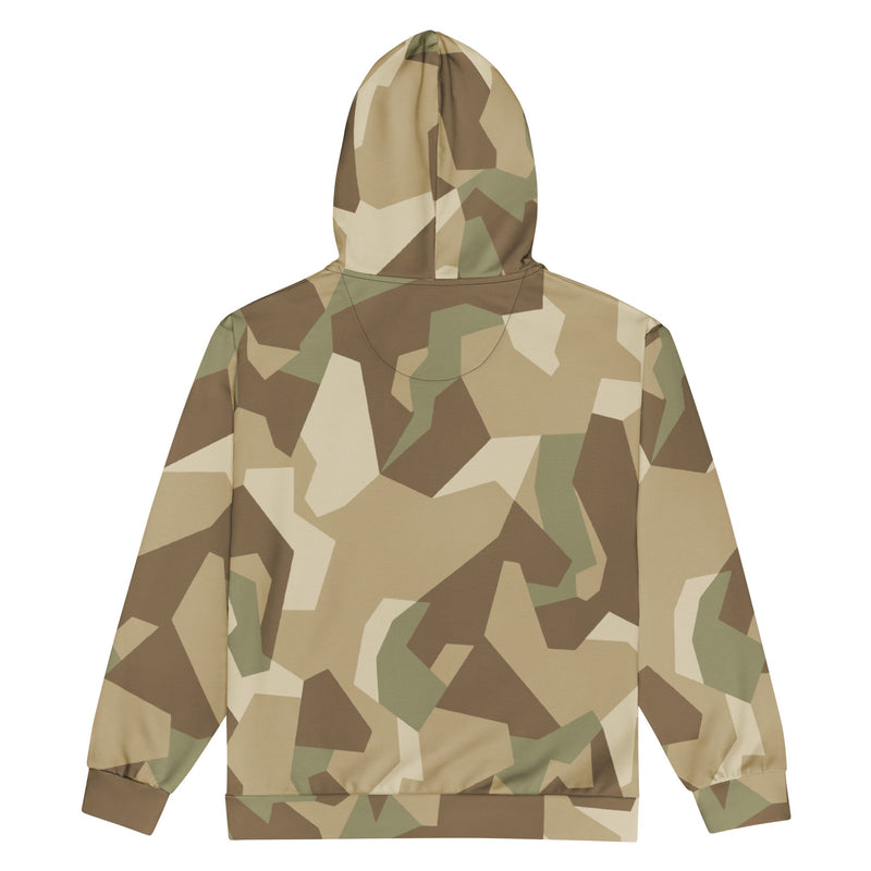 Nordic Leaf Pile Desert CAMO Unisex Zip Hoodie