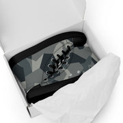 Nordic Leaf Pile Urban CAMO Mens High-Top Canvas Shoes