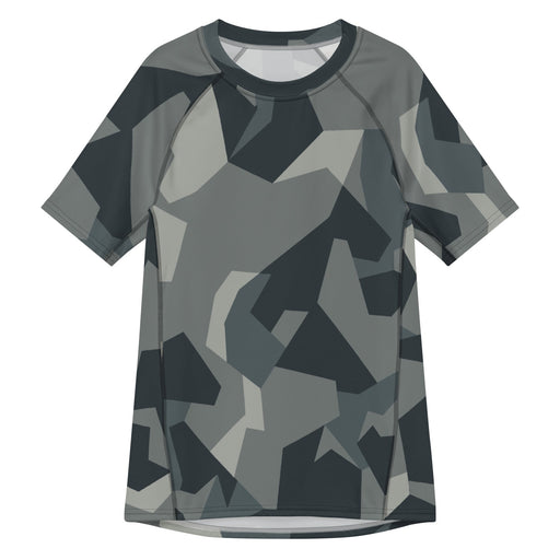 Nordic Leaf Pile Urban CAMO Mens Short-Sleeve Rash Guard - 2XS - SS