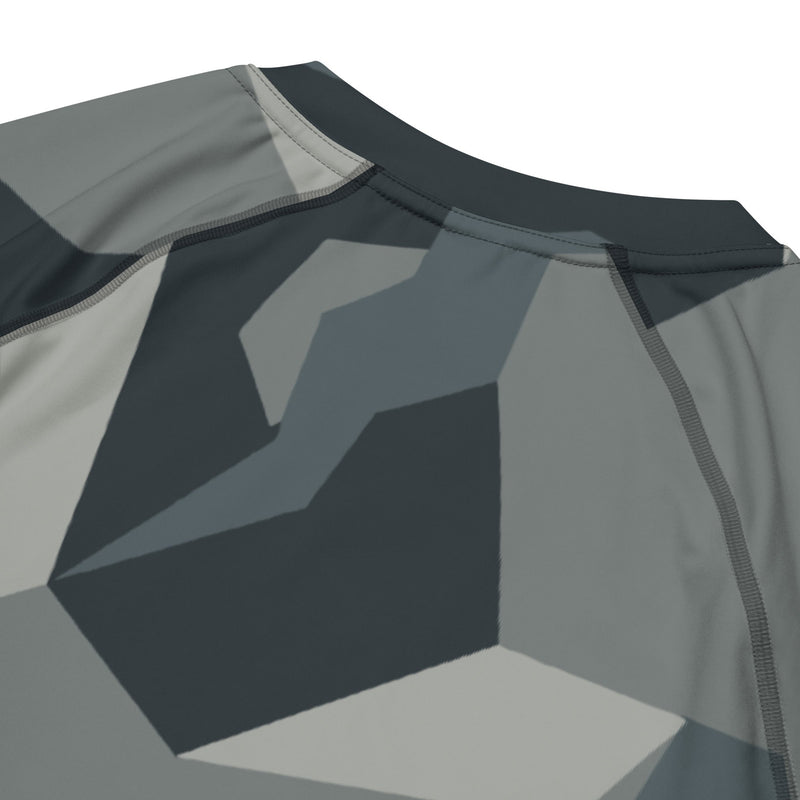 Nordic Leaf Pile Urban CAMO Mens Short-Sleeve Rash Guard - SS