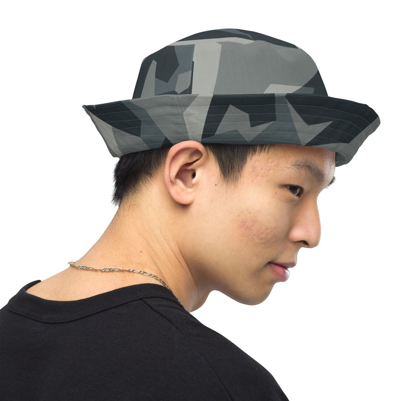 Nordic Leaf Pile Urban CAMO Reversible Bucket Hat - Head
