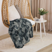 Nordic Leaf Pile Urban CAMO Sherpa Blanket