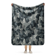 Nordic Leaf Pile Urban CAMO Sherpa Blanket - 50″×60″