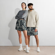 Nordic Leaf Pile Urban CAMO Unisex Athletic Long Shorts