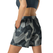 Nordic Leaf Pile Urban CAMO Unisex Athletic Long Shorts