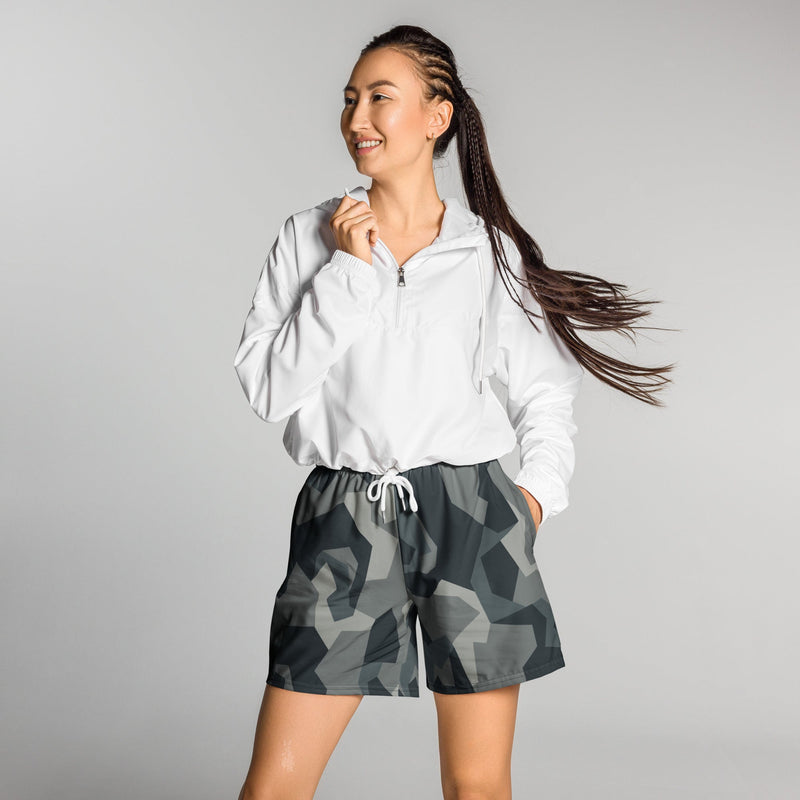 Nordic Leaf Pile Urban CAMO Unisex Athletic Long Shorts