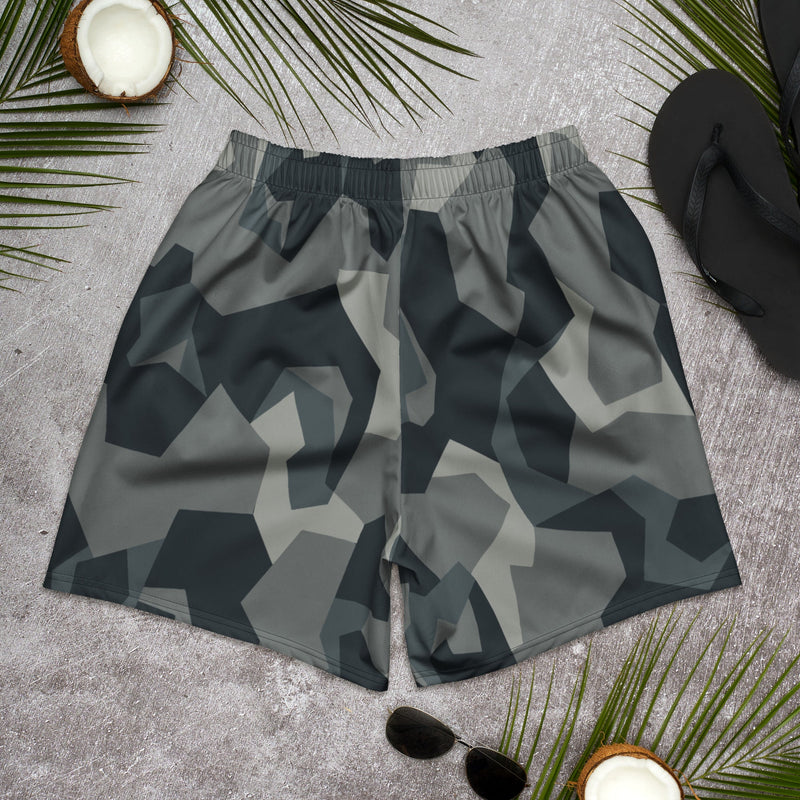 Nordic Leaf Pile Urban CAMO Unisex Athletic Long Shorts