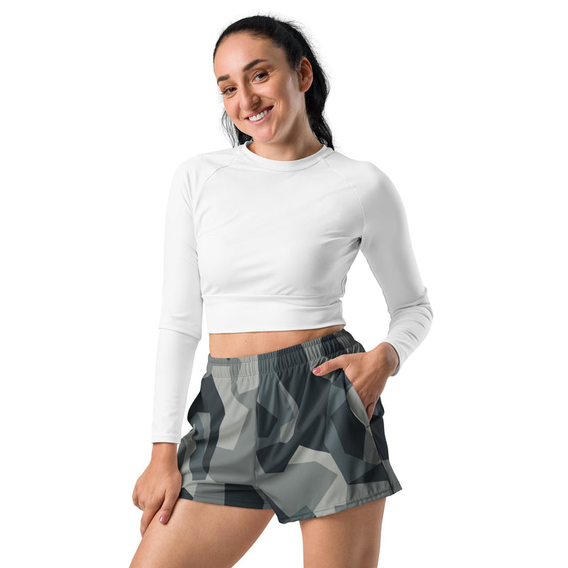 Nordic Leaf Pile Urban CAMO Unisex Athletic Shorts