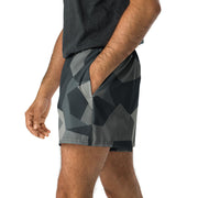 Nordic Leaf Pile Urban CAMO Unisex Athletic Shorts - XS