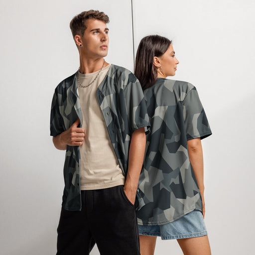 Nordic Leaf Pile Urban CAMO Unisex Baseball Jersey - 2XS