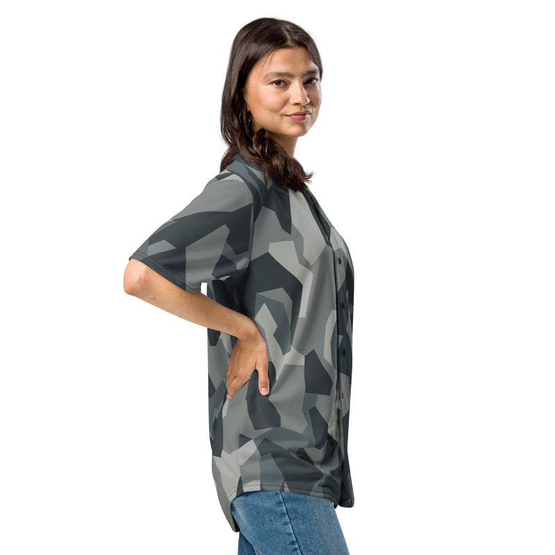 Nordic Leaf Pile Urban CAMO Unisex Baseball Jersey