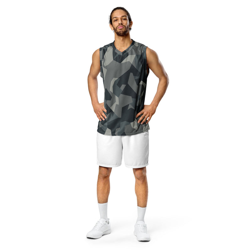 Nordic Leaf Pile Urban CAMO Unisex Basketball Jersey