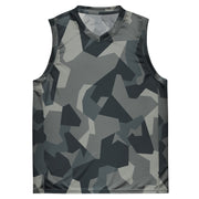 Nordic Leaf Pile Urban CAMO Unisex Basketball Jersey