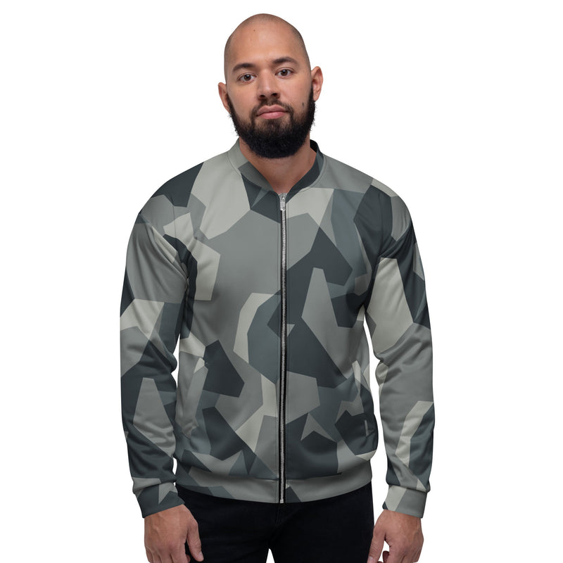Nordic Leaf Pile Urban CAMO Unisex Bomber Jacket