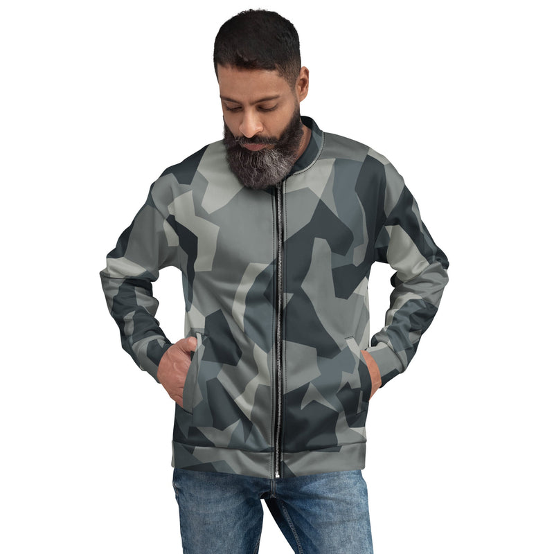Nordic Leaf Pile Urban CAMO Unisex Bomber Jacket