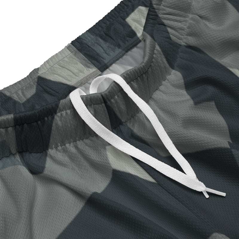 Nordic Leaf Pile Urban CAMO Unisex Mesh Shorts