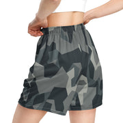 Nordic Leaf Pile Urban CAMO Unisex Mesh Shorts