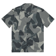 Nordic Leaf Pile Urban CAMO Unisex Short-Sleeve Button Shirt - Button-Up