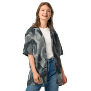 Nordic Leaf Pile Urban CAMO Unisex Short-Sleeve Button Shirt - Button-Up