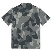 Nordic Leaf Pile Urban CAMO Unisex Short-Sleeve Button Shirt - Button-Up