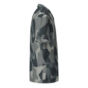 Nordic Leaf Pile Urban CAMO Unisex Short-Sleeve Button Shirt - Button-Up