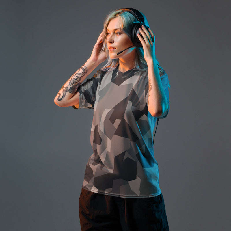 Nordic Leaf Pile Urban CAMO Unisex Sports Jersey