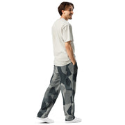 Nordic Leaf Pile Urban CAMO Unisex Wide-Leg Joggers