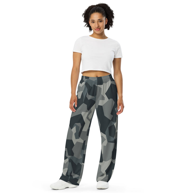 Nordic Leaf Pile Urban CAMO Unisex Wide-Leg Leisure Pants - Pant