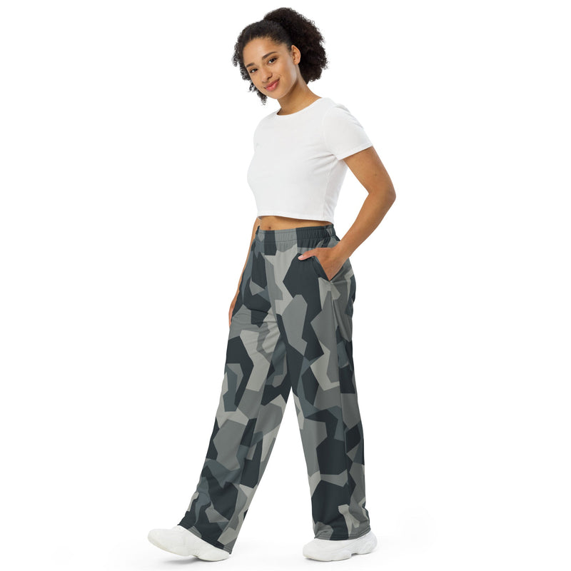 Nordic Leaf Pile Urban CAMO Unisex Wide-Leg Leisure Pants - Pant