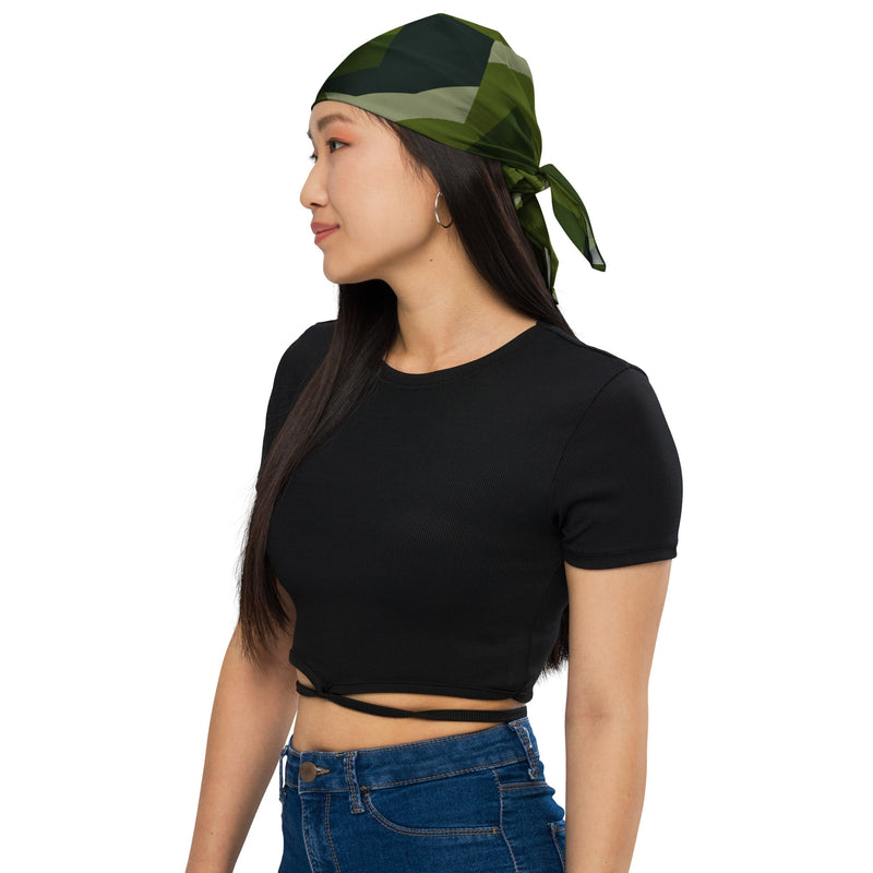 Nordic Leaf Pile Woodland CAMO Bandana - Head