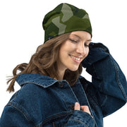 Nordic Leaf Pile Woodland CAMO Beanie - Head