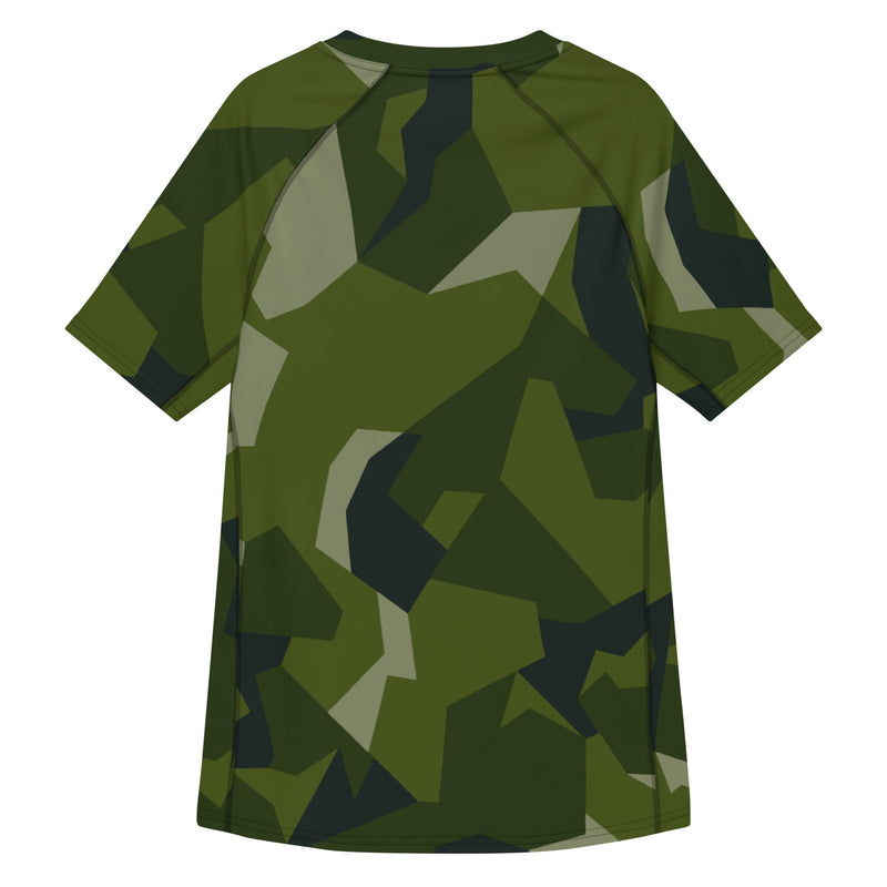 Nordic Leaf Pile Woodland CAMO Mens Short-Sleeve Rash Guard - SS