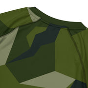 Nordic Leaf Pile Woodland CAMO Mens Short-Sleeve Rash Guard - SS
