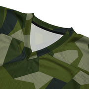 Nordic Leaf Pile Woodland CAMO Unisex American Football Jersey