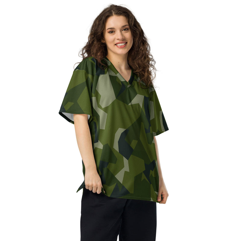 Nordic Leaf Pile Woodland CAMO Unisex American Football Jersey