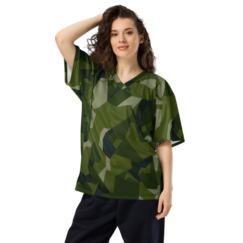 Nordic Leaf Pile Woodland CAMO Unisex American Football Jersey