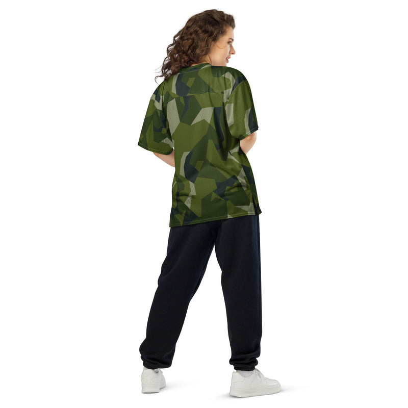 Nordic Leaf Pile Woodland CAMO Unisex American Football Jersey