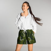 Nordic Leaf Pile Woodland CAMO Unisex Athletic Long Shorts