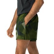Nordic Leaf Pile Woodland CAMO Unisex Athletic Shorts - XS