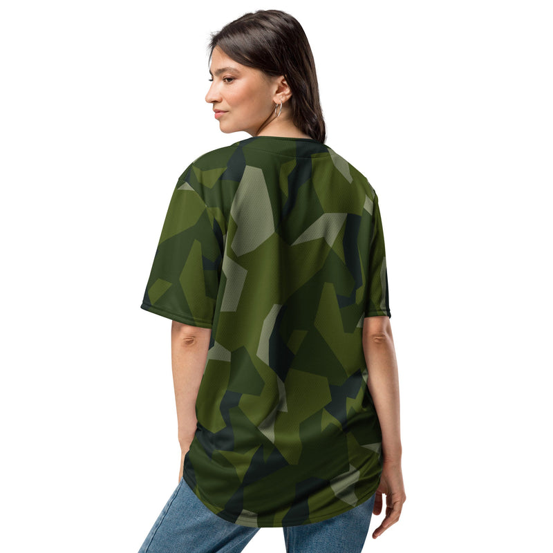 Nordic Leaf Pile Woodland CAMO Unisex Baseball Jersey