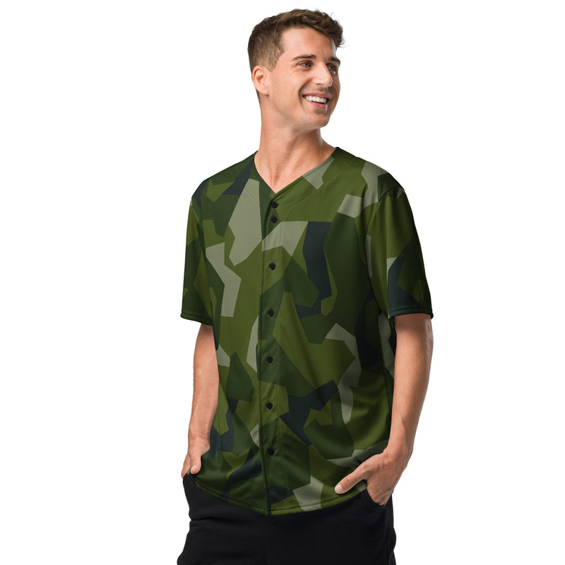 Nordic Leaf Pile Woodland CAMO Unisex Baseball Jersey