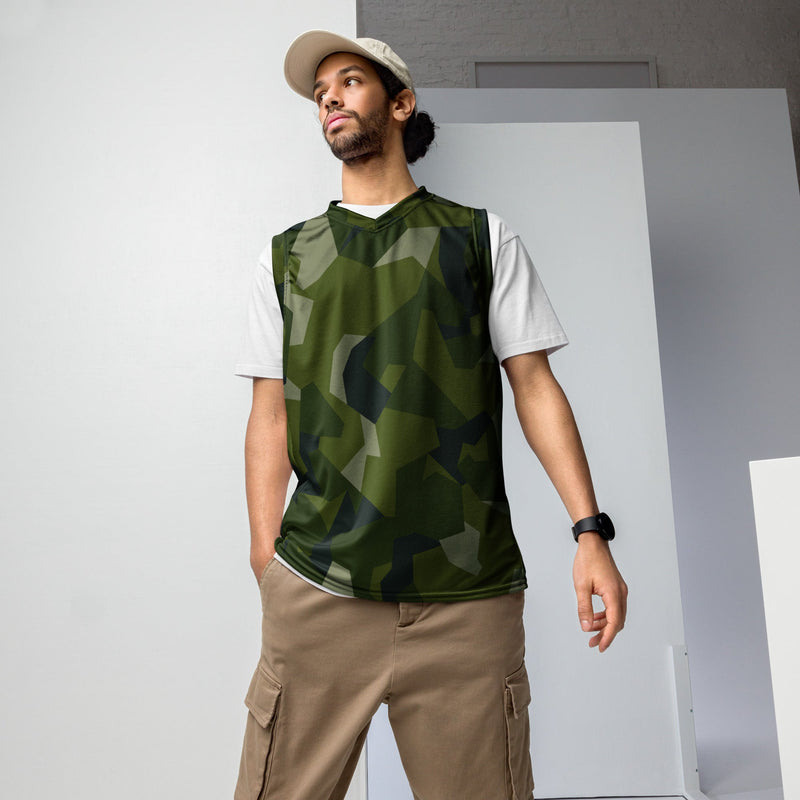 Nordic Leaf Pile Woodland CAMO Unisex Basketball Jersey - 2XS