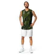 Nordic Leaf Pile Woodland CAMO Unisex Basketball Jersey