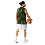 Nordic Leaf Pile Woodland CAMO Unisex Basketball Jersey