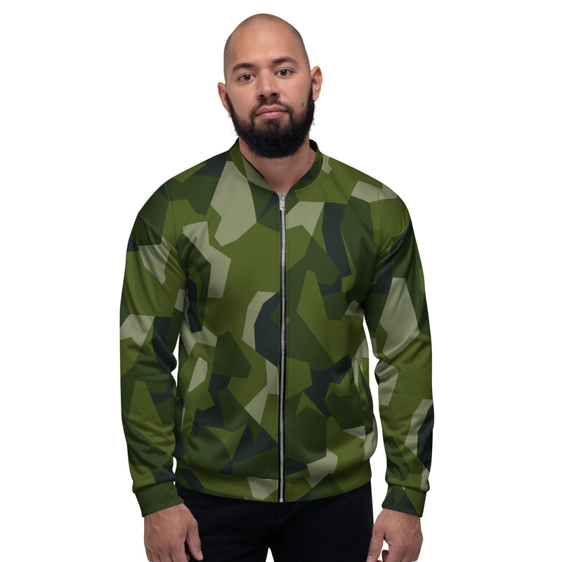 Nordic Leaf Pile Woodland CAMO Unisex Bomber Jacket