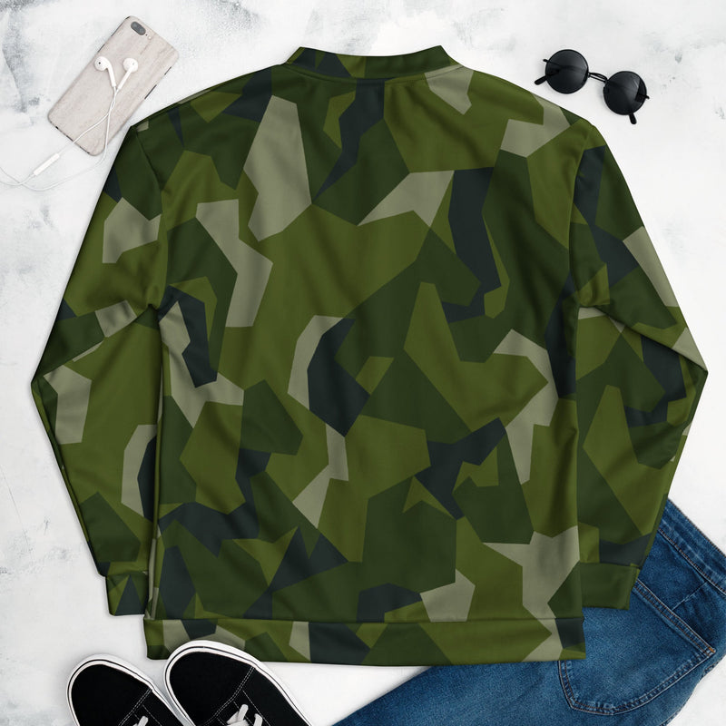 Nordic Leaf Pile Woodland CAMO Unisex Bomber Jacket