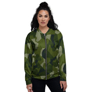 Nordic Leaf Pile Woodland CAMO Unisex Bomber Jacket