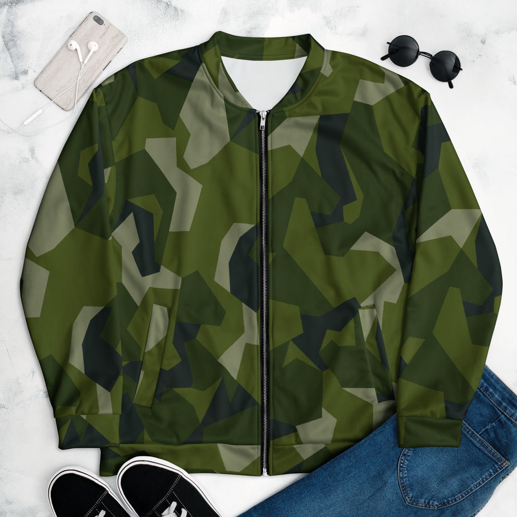 CAMO HQ - Nordic Leaf Pile Woodland CAMO Unisex Bomber Jacket