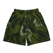 Nordic Leaf Pile Woodland CAMO Unisex Mesh Shorts - 2XS